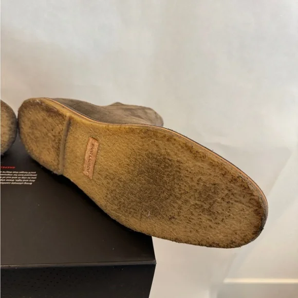Saint Laurent Suede Chelsea Boots - Picture 11 of 15